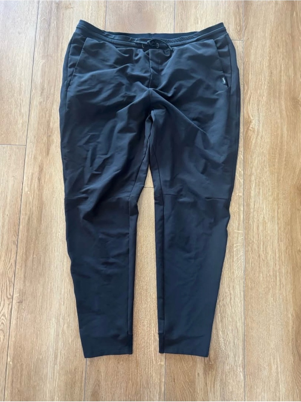 Men's UNRL Black Athletic Jogger Pants with Drawcord Waist